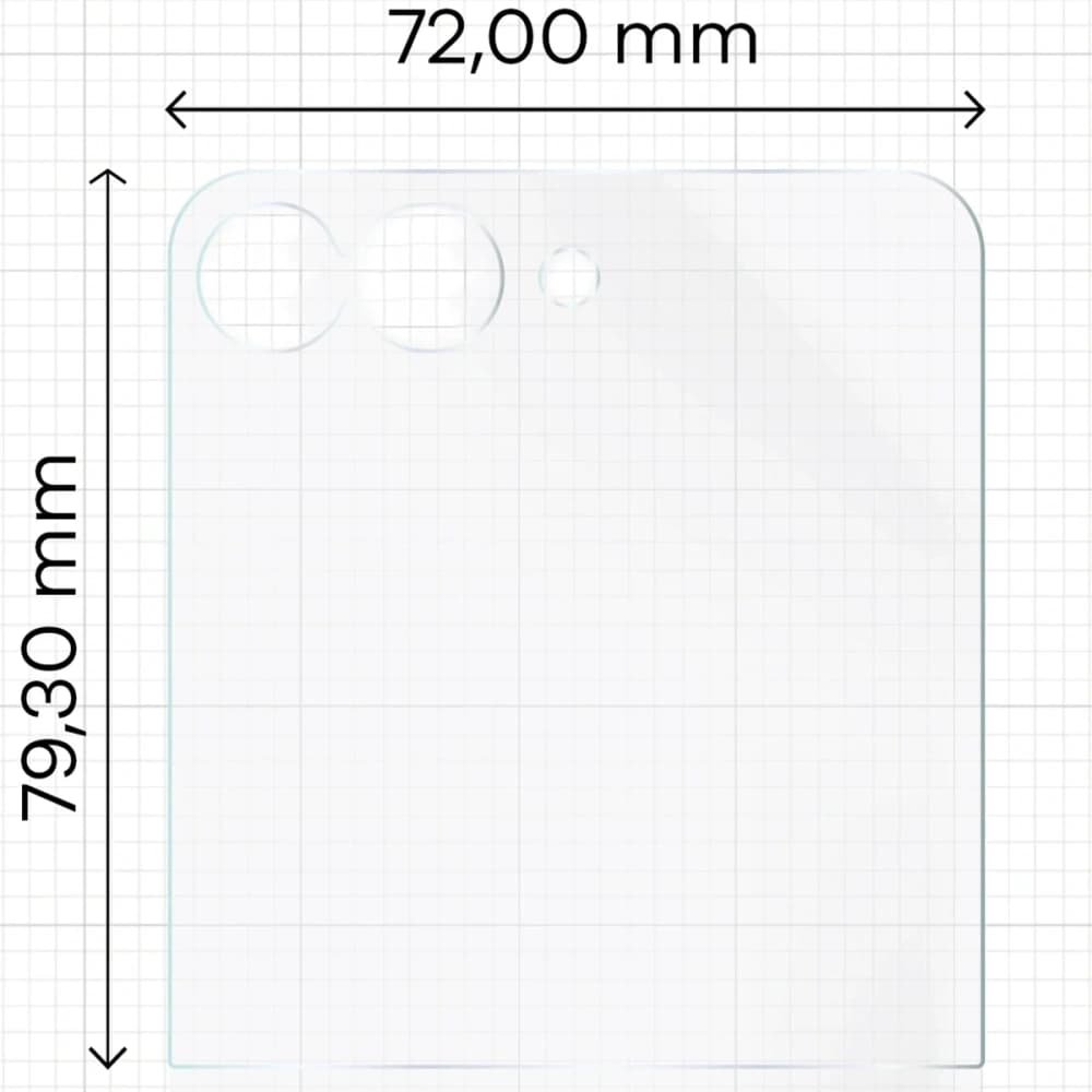 Bizon Glass Film Sun Duo Samsung Galaxy Z Flip7 [2 PACK] - 2