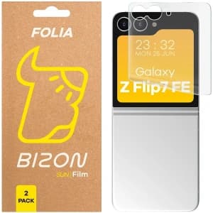 Bizon Glass Film Sun Duo Samsung Galaxy Z Flip7 FE [2 PACK]