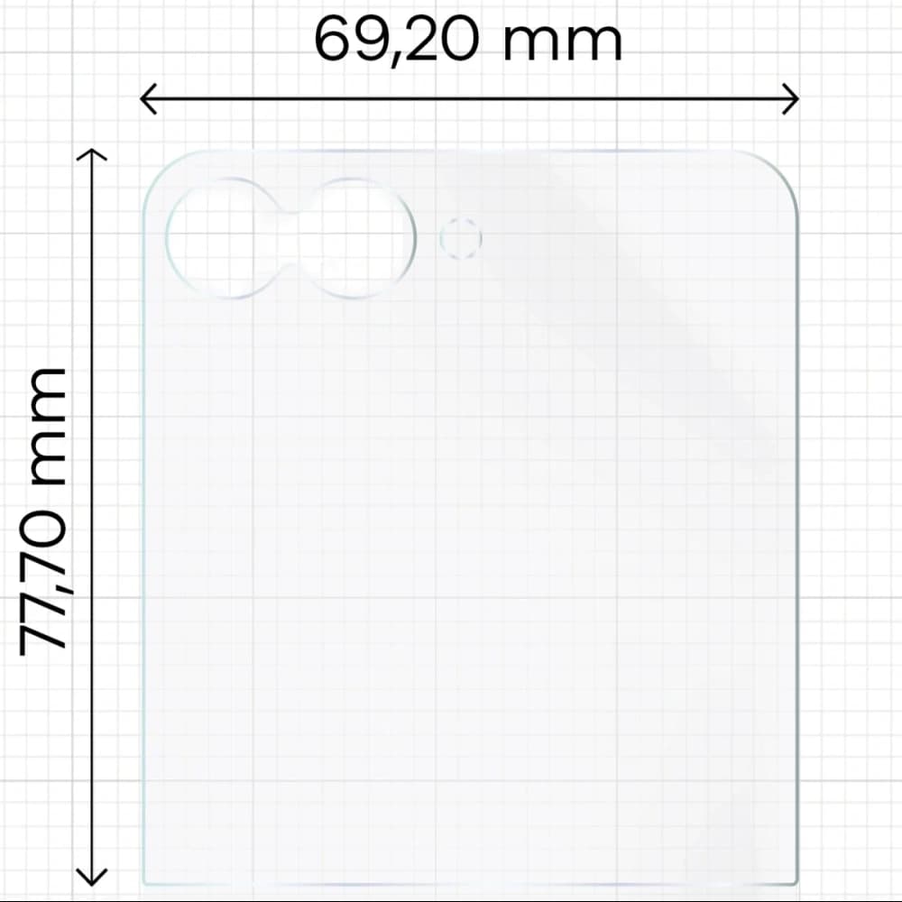 Bizon Glass Film Sun Duo Samsung Galaxy Z Flip7 FE [2 PACK] - 2