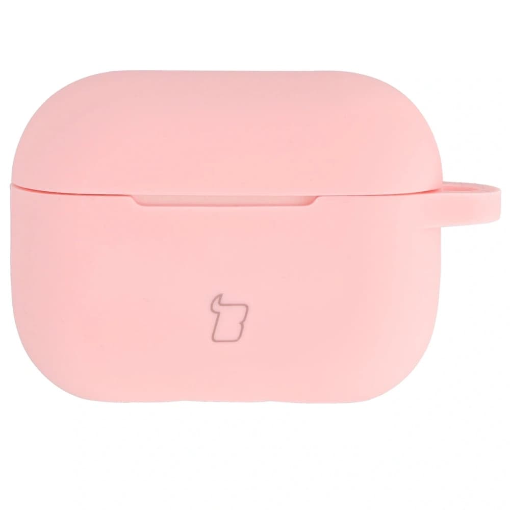 Silikonowe etui z karabińczykiem Bizon Case Headphone Silicone do Apple AirPods Pro 2 jasnoróżowe - 2