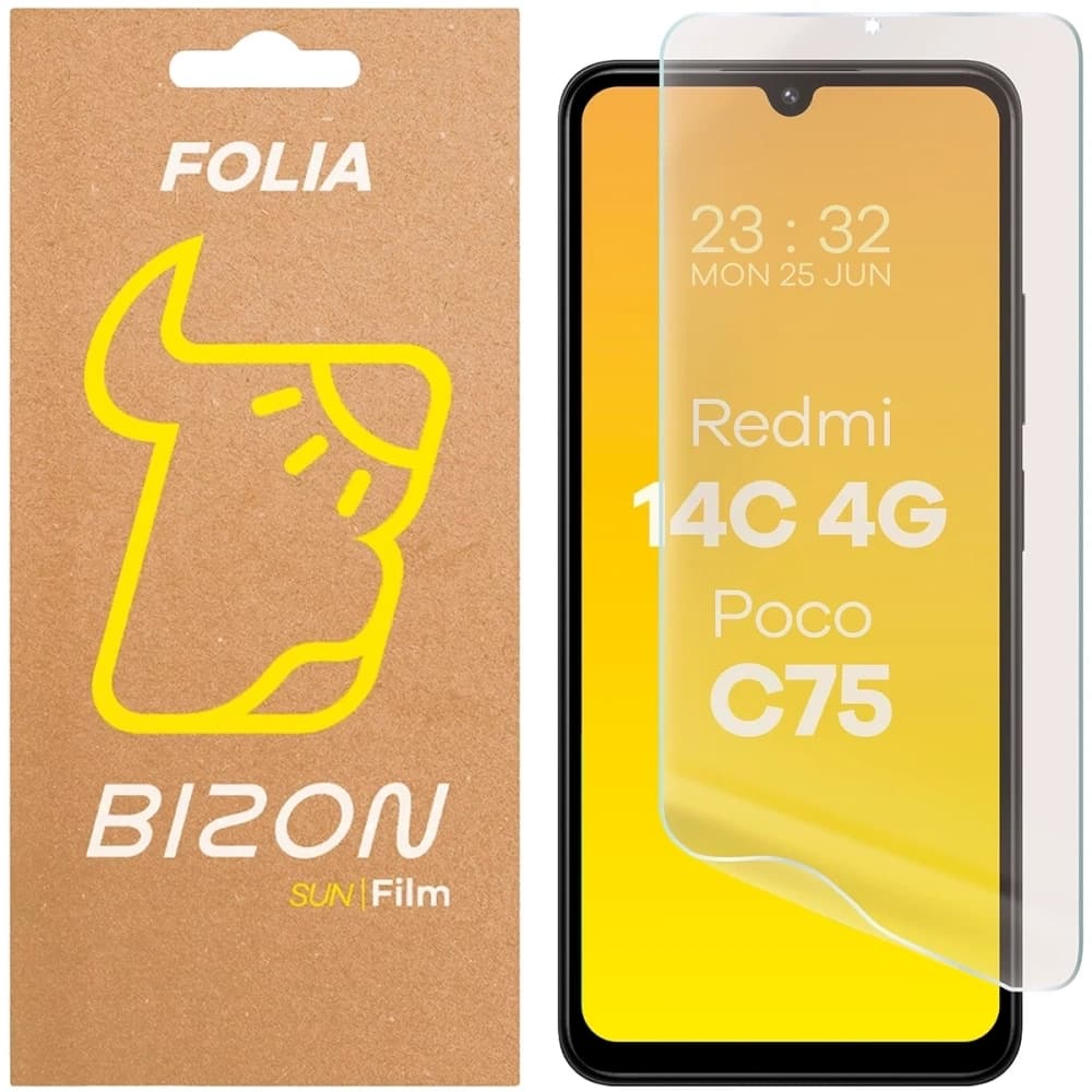 Bizon Glasfolie Sonne Xiaomi Redmi 14C 4G / POCO C75 - 1