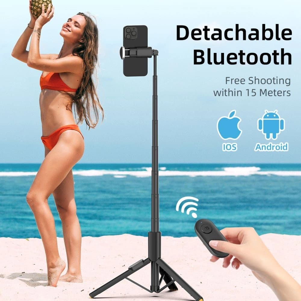 Tech-Protect L09S Bluetooth Selfie-Stick Stativ Schwarz - 9