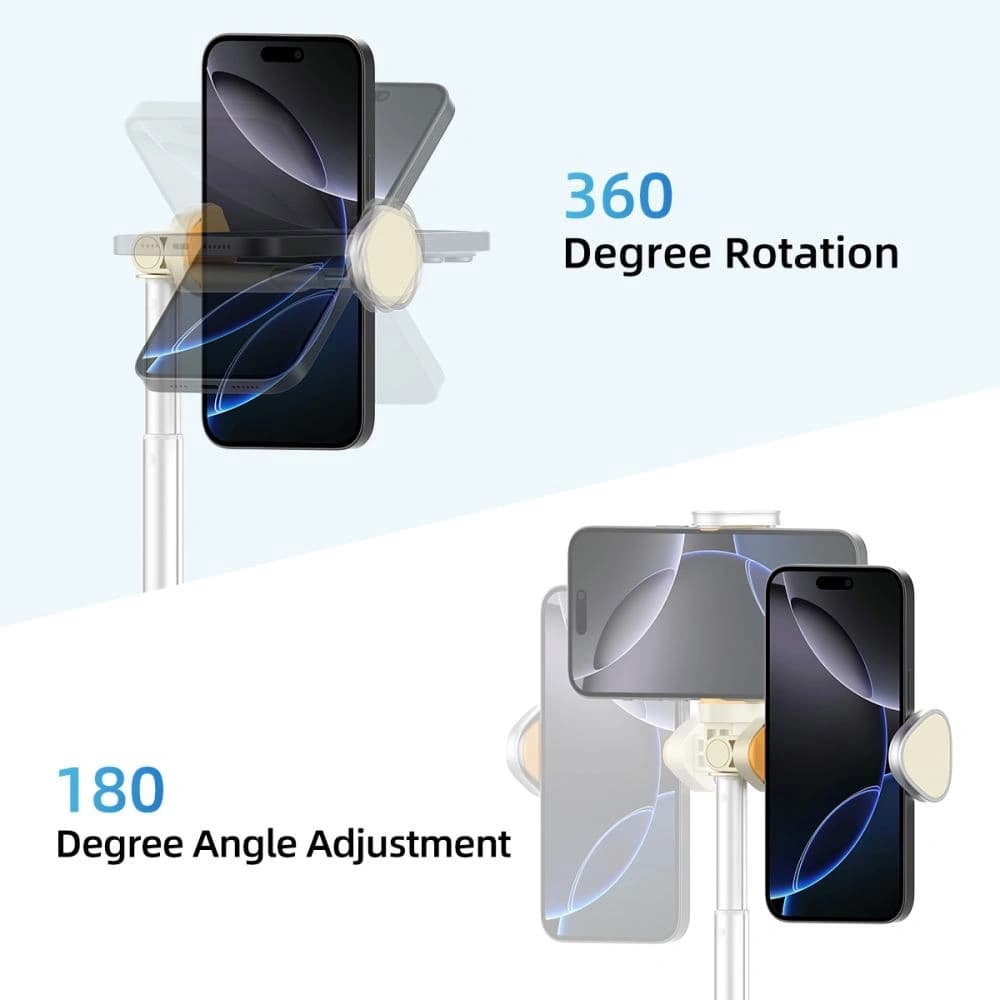 Tech-Protect L09S Bluetooth Selfie-Stick Stativ Beige - 6