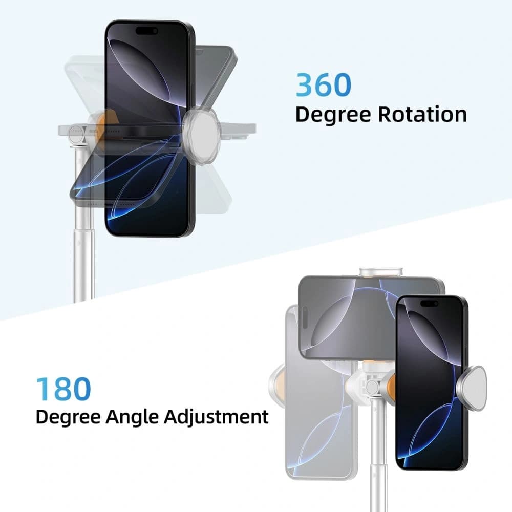 Tech-Protect L09S Bluetooth Selfie Stick Tripod White - 5