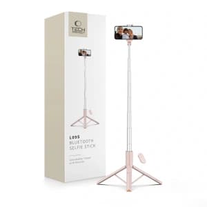 Tech-Protect L09S Bluetooth Selfie-Stick Stativ Pink
