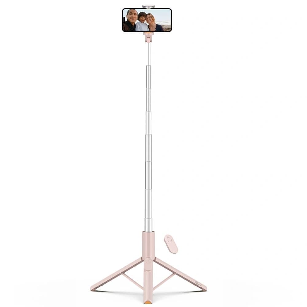 Tech-Protect L09S Bluetooth Selfie Stick Tripod Pink - 2