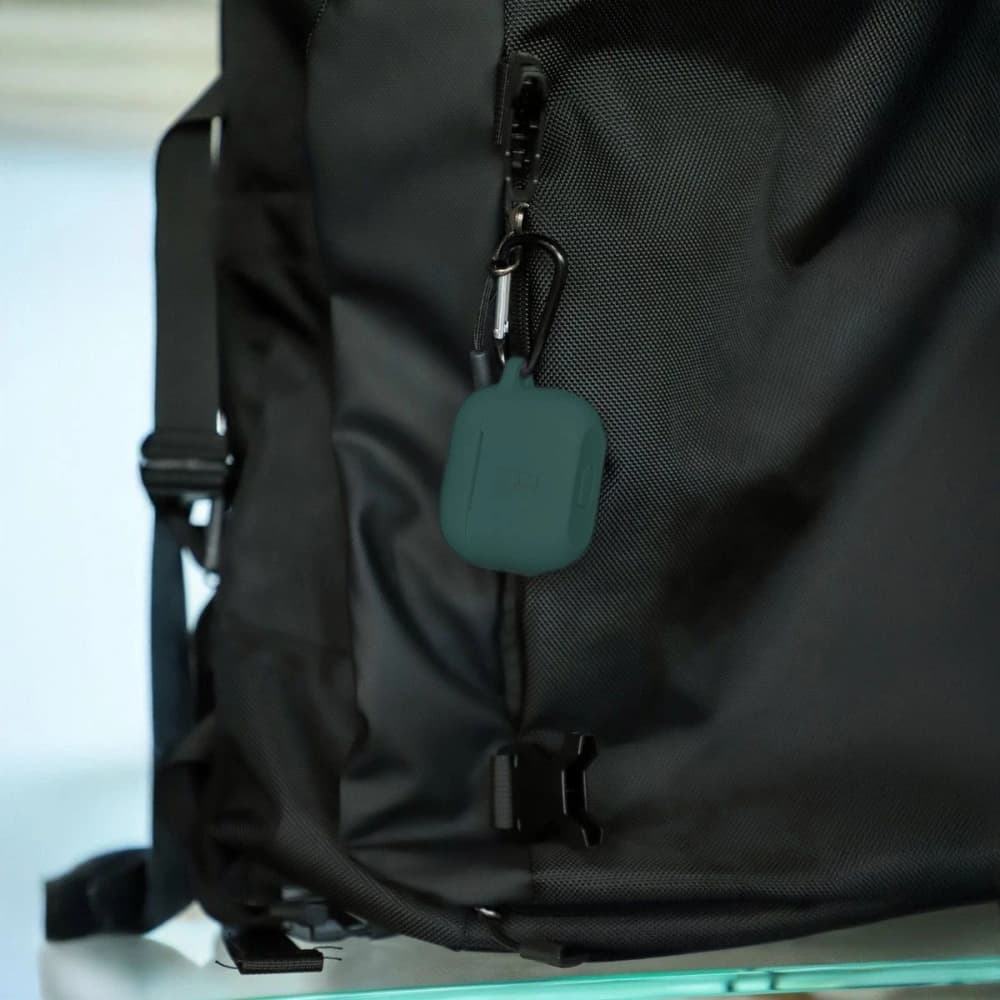 Bizon Case Headphone Silicone Apple AirPods 4 dark green - 5