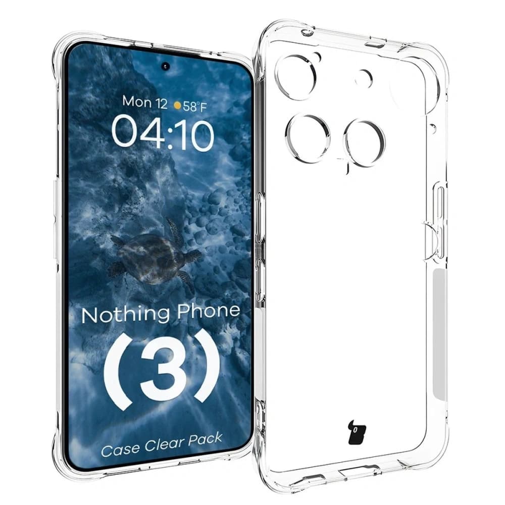 Bizon Case Clear Pack case + 2x tempered glass Nothing Phone (3) - 3
