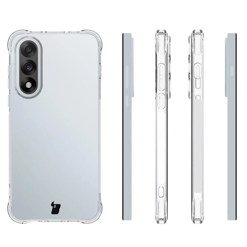 Bizon Case Clear Pack Hülle + 2x gehärtetes Glas OnePlus Nord 5 - 4