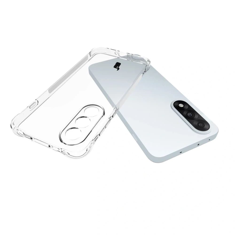 Bizon Case Clear Pack Hülle + 2x gehärtetes Glas OnePlus Nord 5 - 5