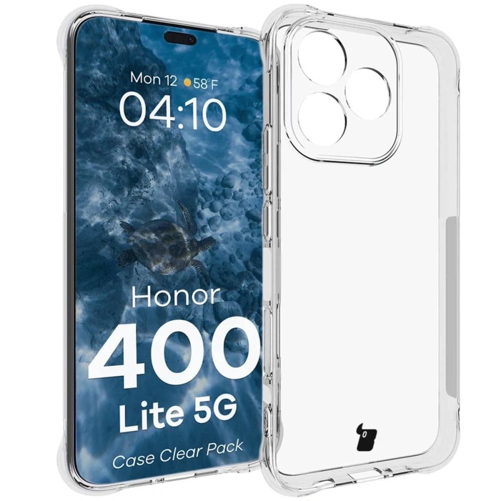 Bizon Case Clear Pack Hülle + 2x Bildschirmfolie Honor 400 Lite - 3