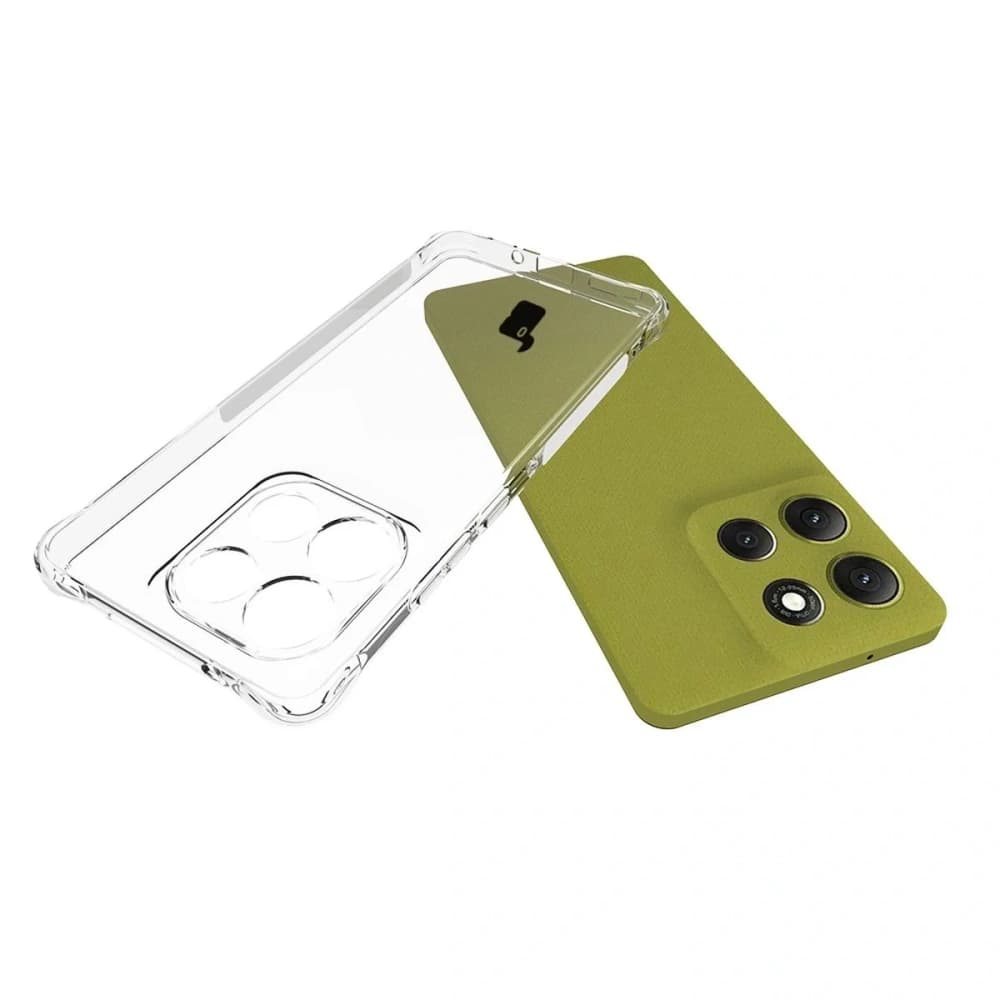 Bizon Case Clear Pack case + 2x screen film Motorola Moto G86 5G - 5