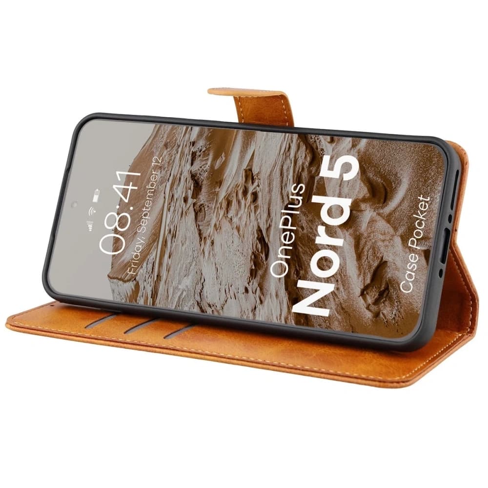 Bizon Case Pocket OnePlus Nord 5 brown - 5