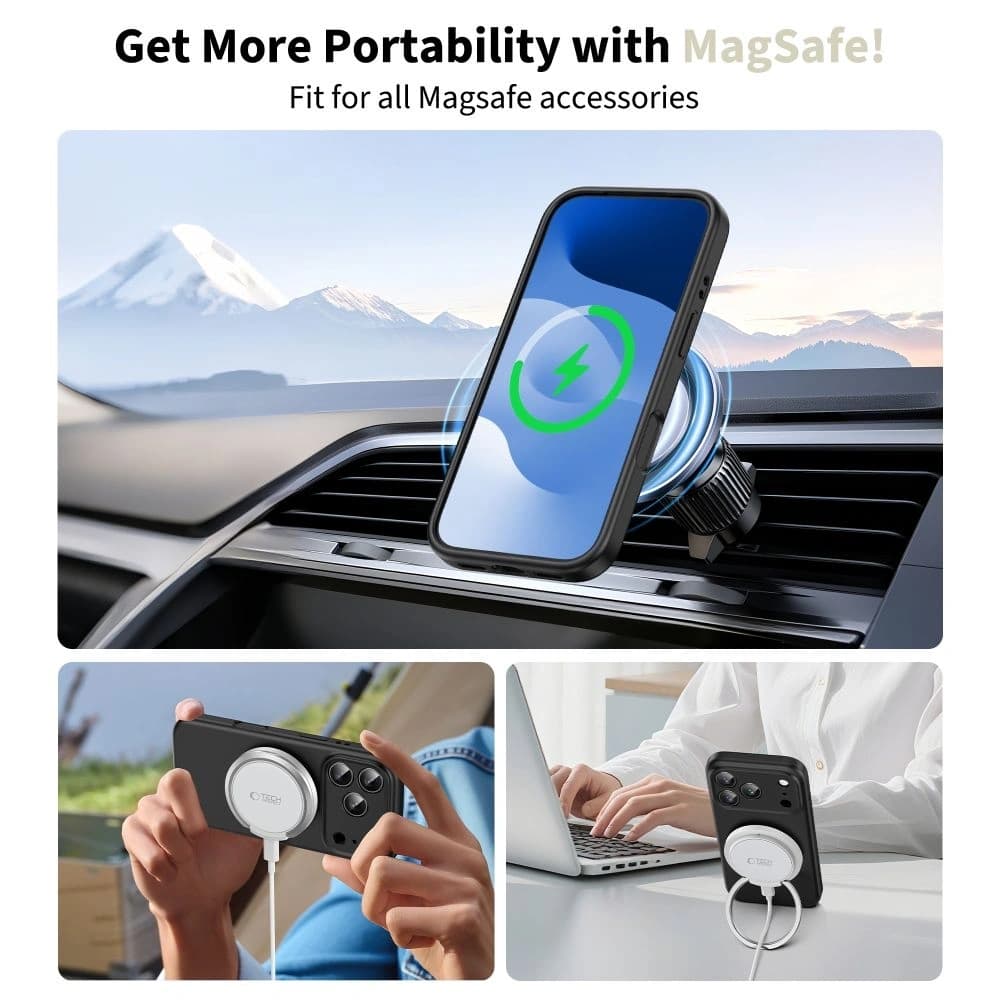 Tech-Protect Silicone MagSafe Apple iPhone 17 Pro Black - 3