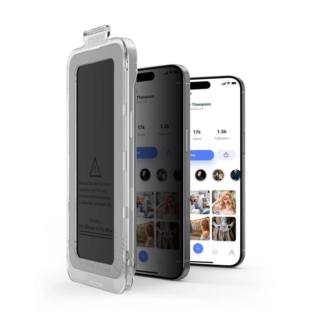 Tech-Protect Quick Set Spy+ Apple iPhone 13 / 13 Pro / 14 / 16e Datenschutz [2 PACK] - 3