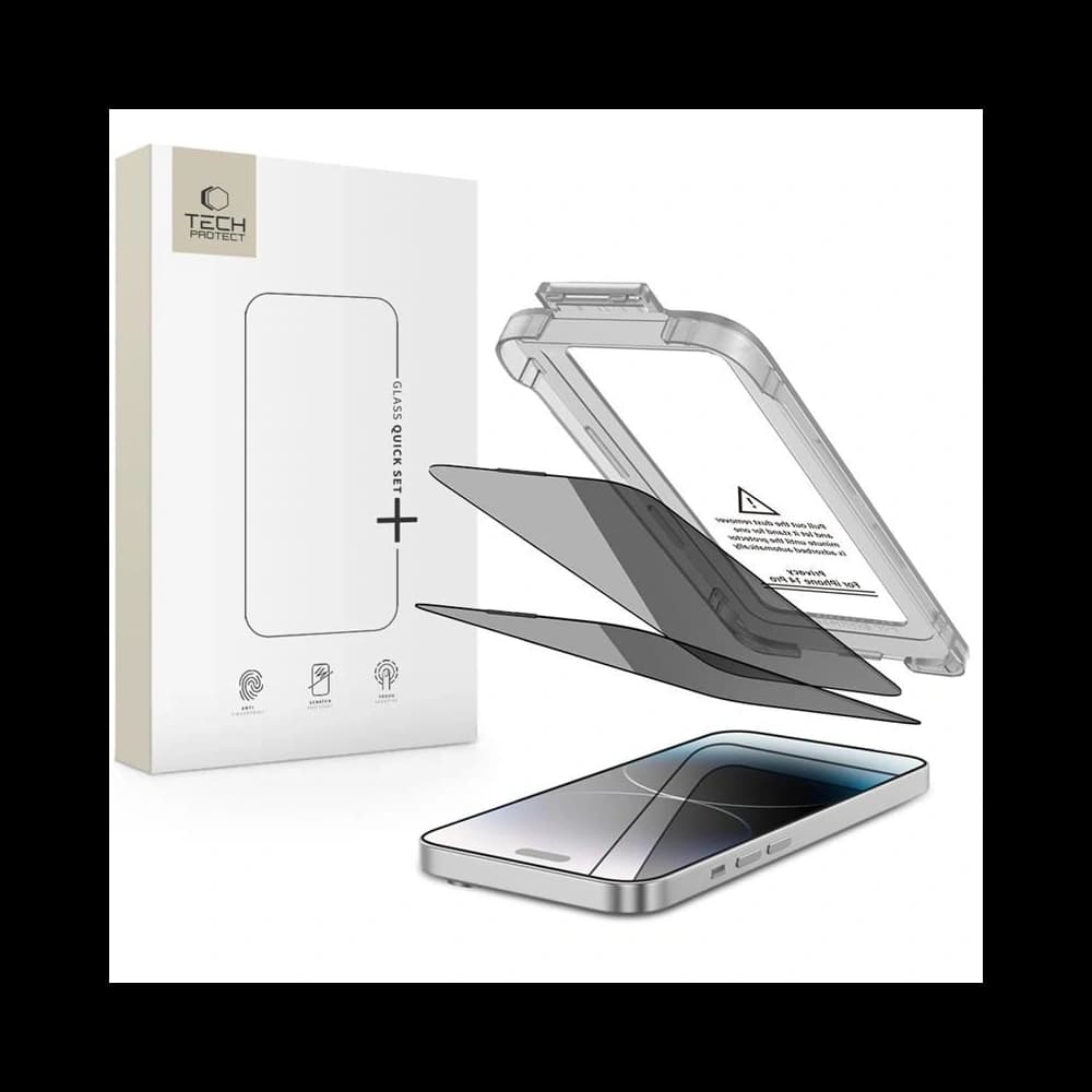 Tech-Protect Quick Set Spy+ Apple iPhone 14 Pro Datenschutz [2 PACK] - 1