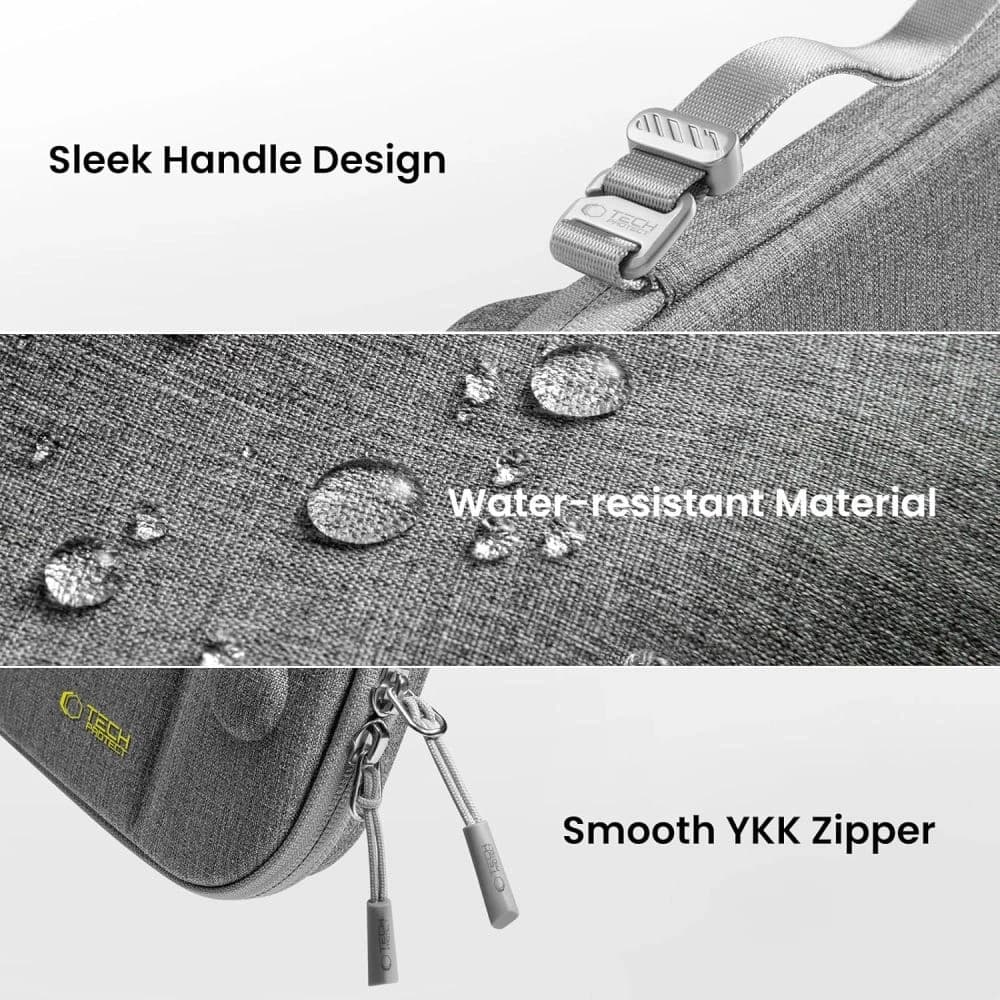 Tech-Protect Slim Pouch Nintendo Switch 2 Dunkelgrau - 8