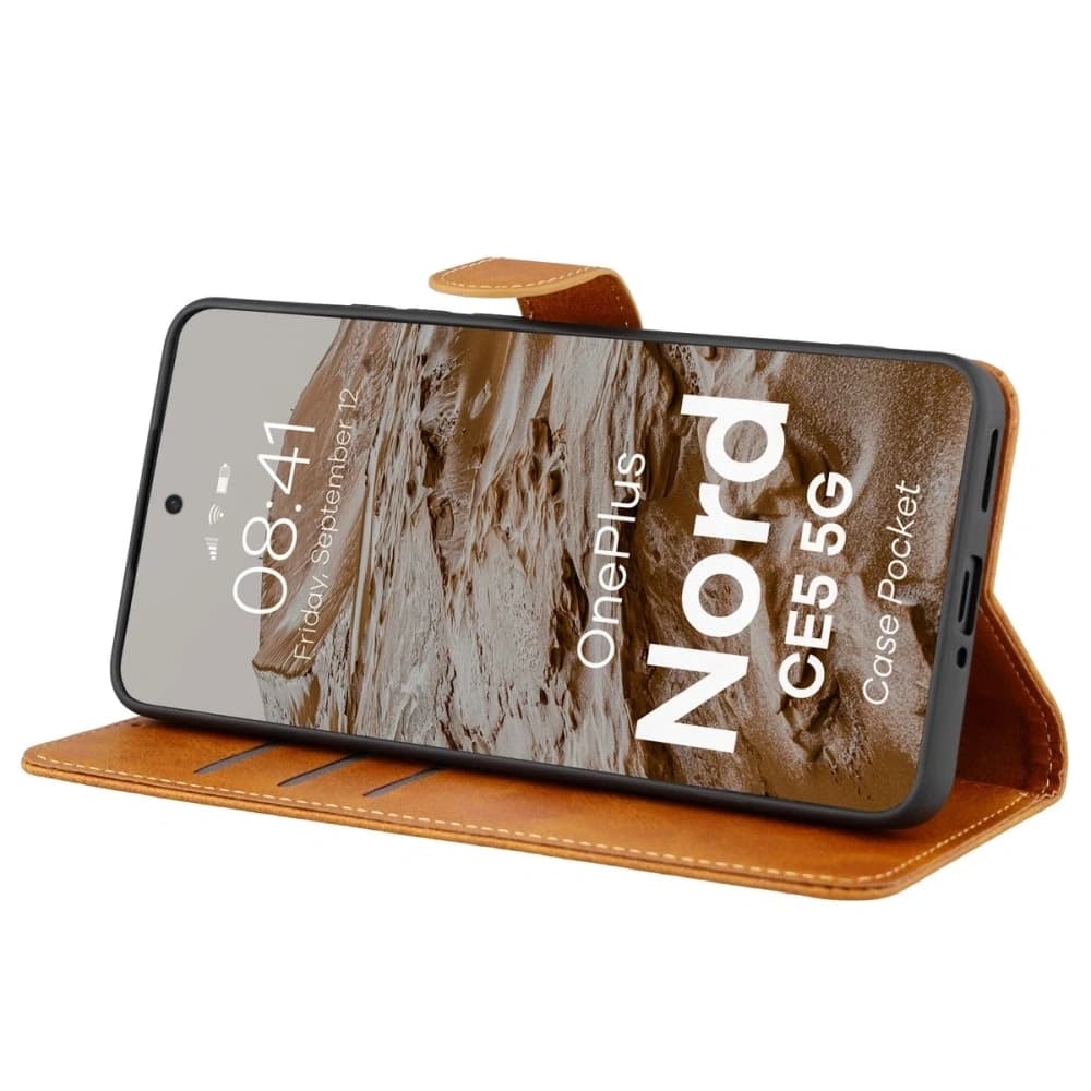 Bizon Case Pocket OnePlus Nord CE5 5G brown - 5