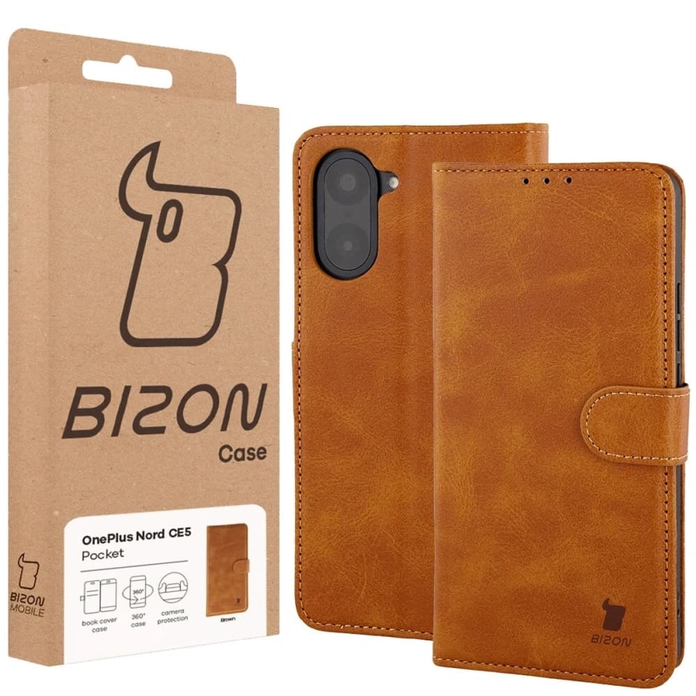 Bizon Case Pocket OnePlus Nord CE5 5G brown - 6