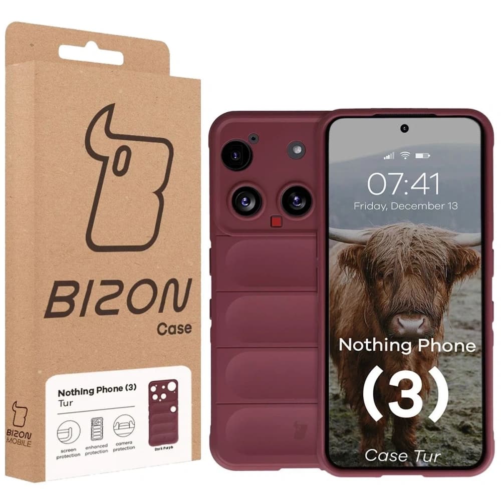 Bizon Case Tur Nothing Phone (3) burgunderrot - 8