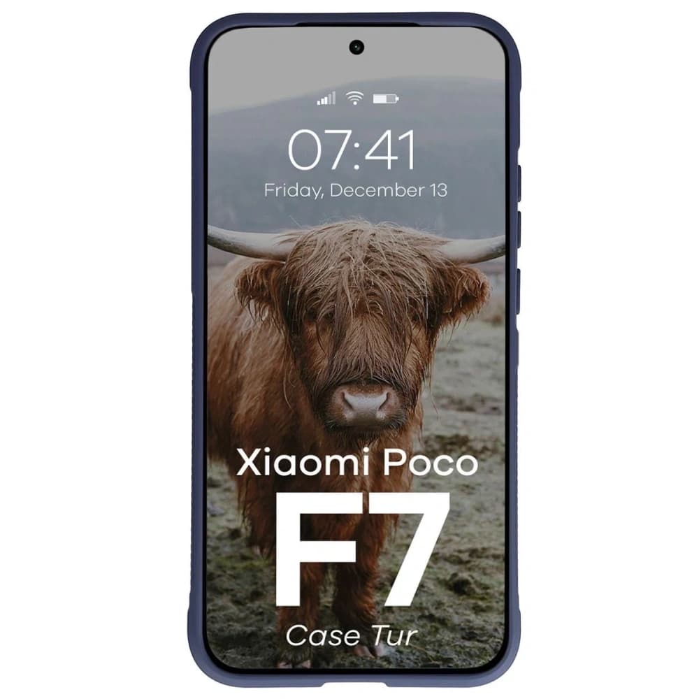 Pancerne etui Bizon Case Tur do Xiaomi POCO F7 granatowe - 5