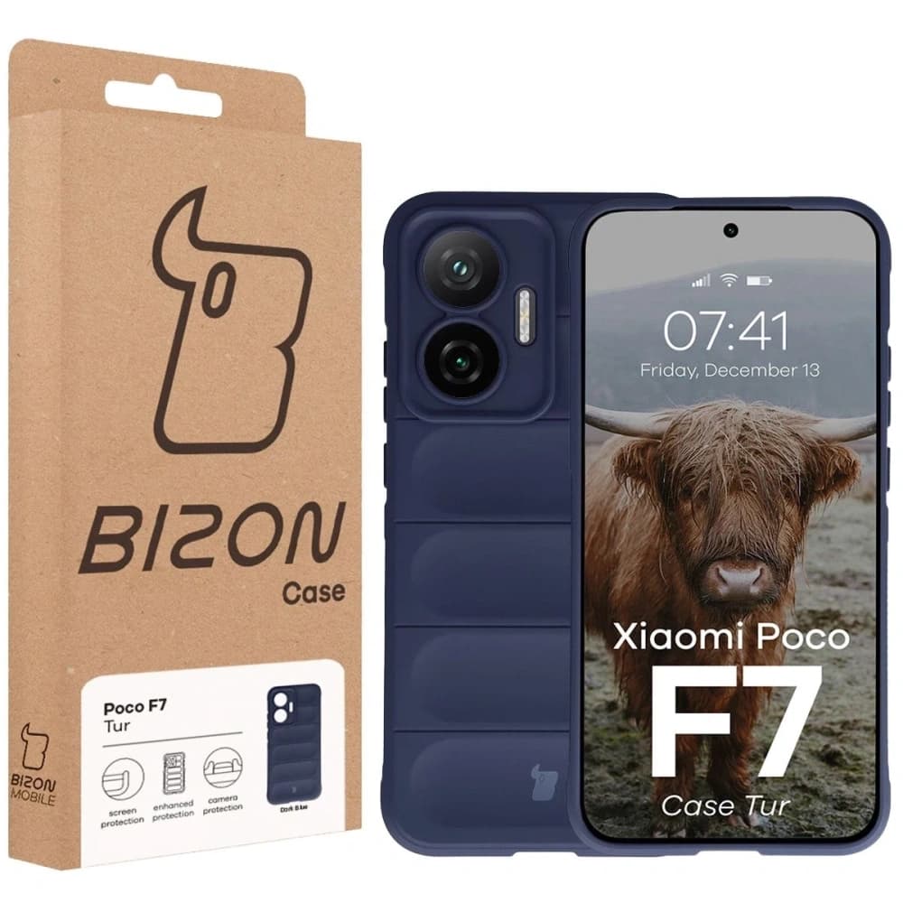 Pancerne etui Bizon Case Tur do Xiaomi POCO F7 granatowe - 8