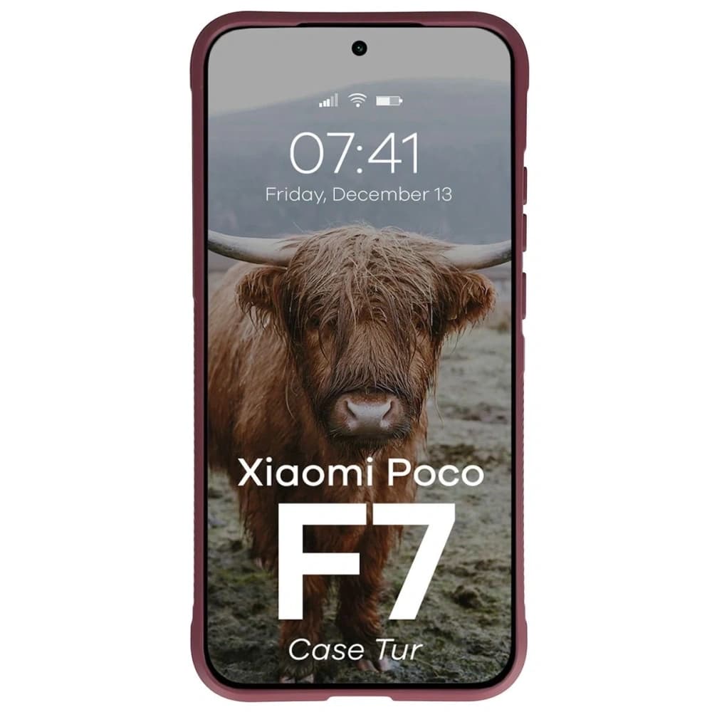 Bizon Case Tur Xiaomi POCO F7 burgundy - 5