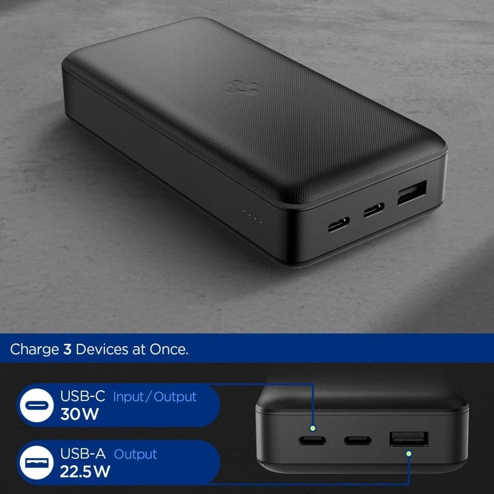 Spigen EA3030 Power Bank 30000mAh 30W Black - 2