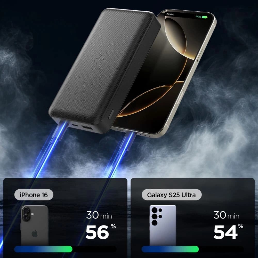 Spigen EA3030 Power Bank 30000mAh 30W Black - 3