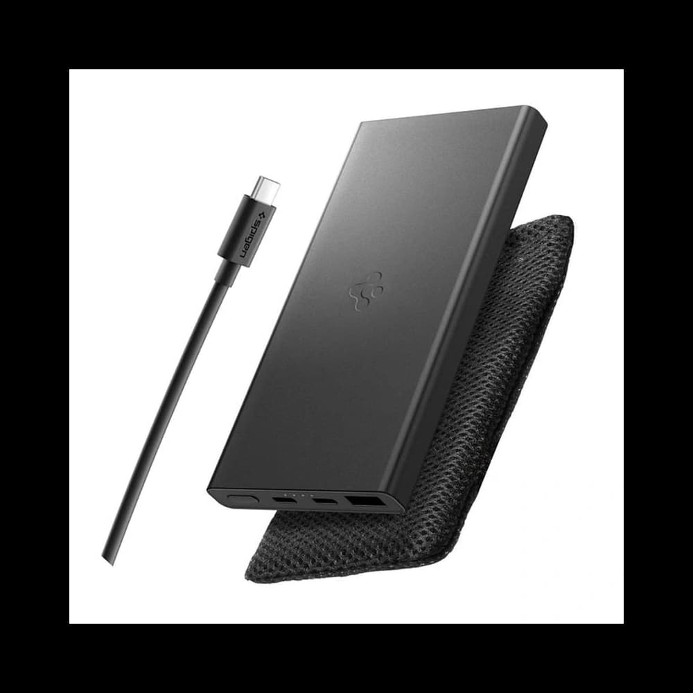 Spigen Essentail EA2210 Power Bank 10000mAh 22.5W Schwarz - 1