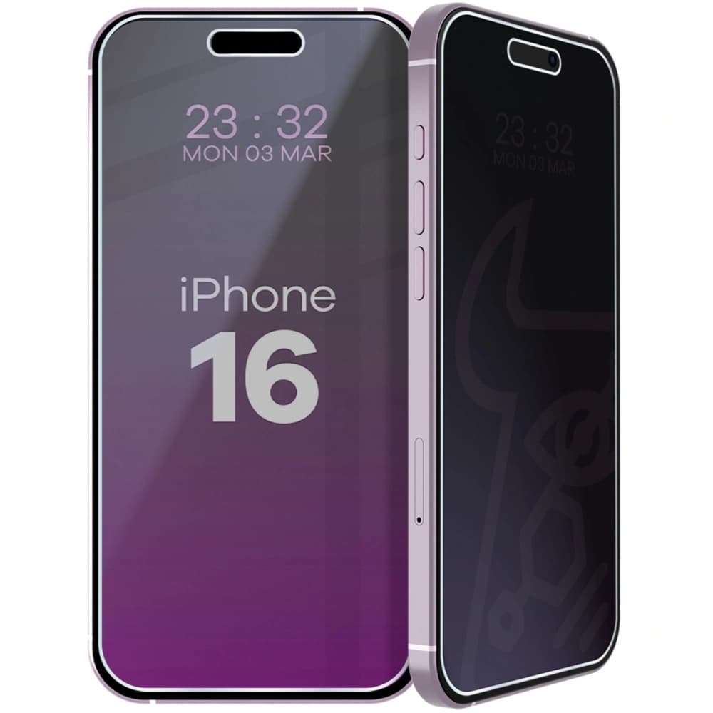 Bizon Privacy Glass Mule Shadow Apple iPhone 16 matt - 1