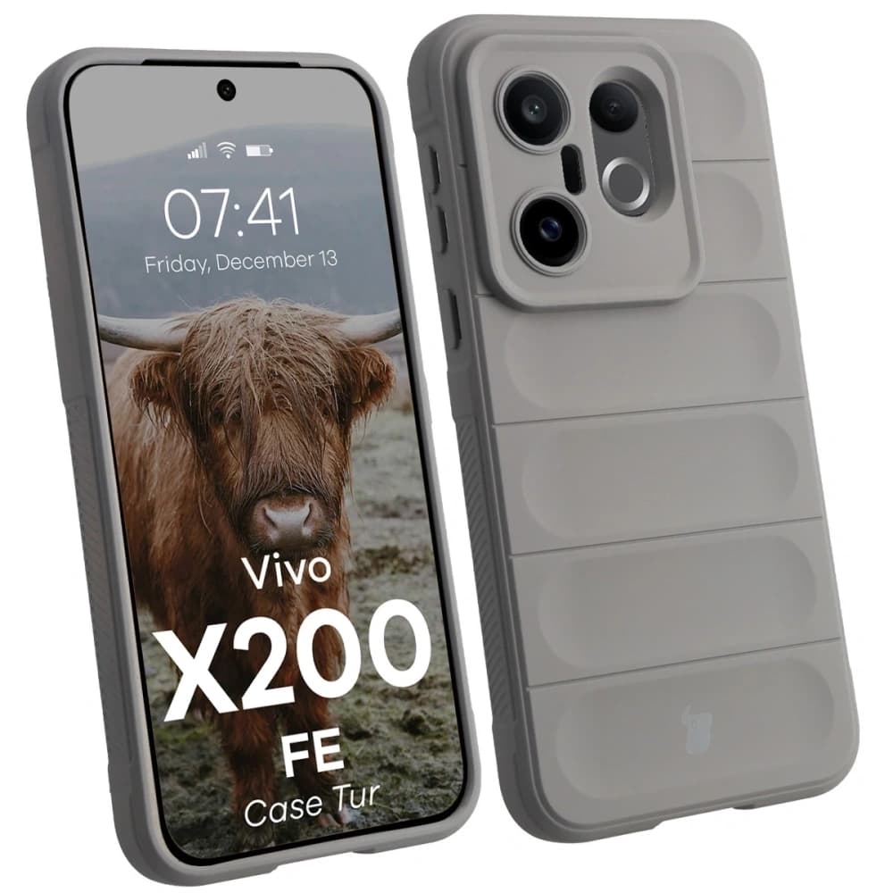 Bizon Case Tur Vivo X200 FE light grey - 1