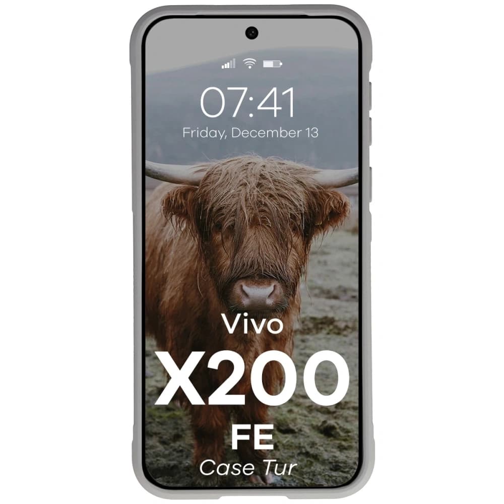 Bizon Case Tur Vivo X200 FE light grey - 5
