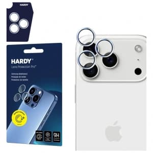 Ochrona na obiektyw aparatu 3MK HARDY Lens Protection Pro do Apple iPhone 17 Pro /17 Pro Max srebrny