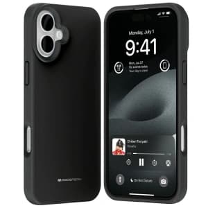 Mercury Pure MagSafe Silikon Apple iPhone 16 Plus schwarz