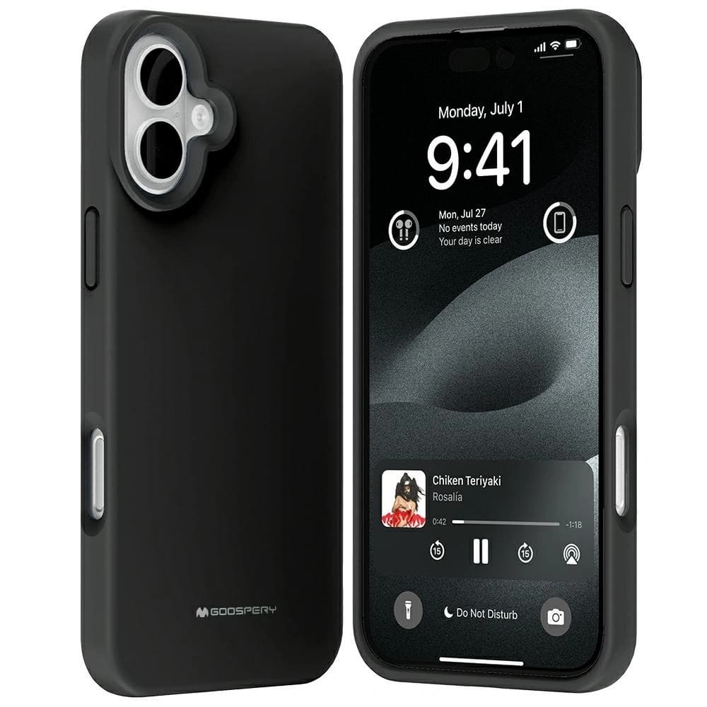 Mercury Pure MagSafe Silikon Apple iPhone 16 Plus schwarz - 1