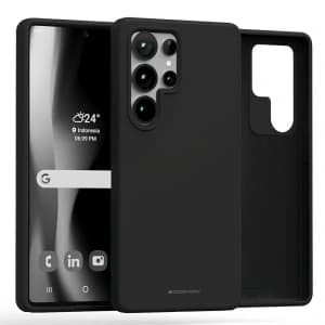 Mercury Pure MagSafe Silikon Samsung Galaxy S25 Ultra schwarz