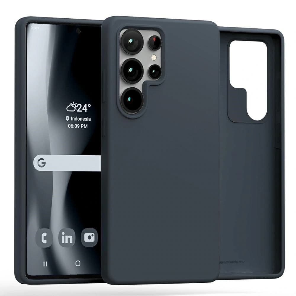 Mercury Pure MagSafe Silikon Samsung Galaxy S25 Ultra marineblau - 1