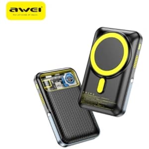 AWEI PA-10 10000mAh 20W Powerbank MagSafe schwarz