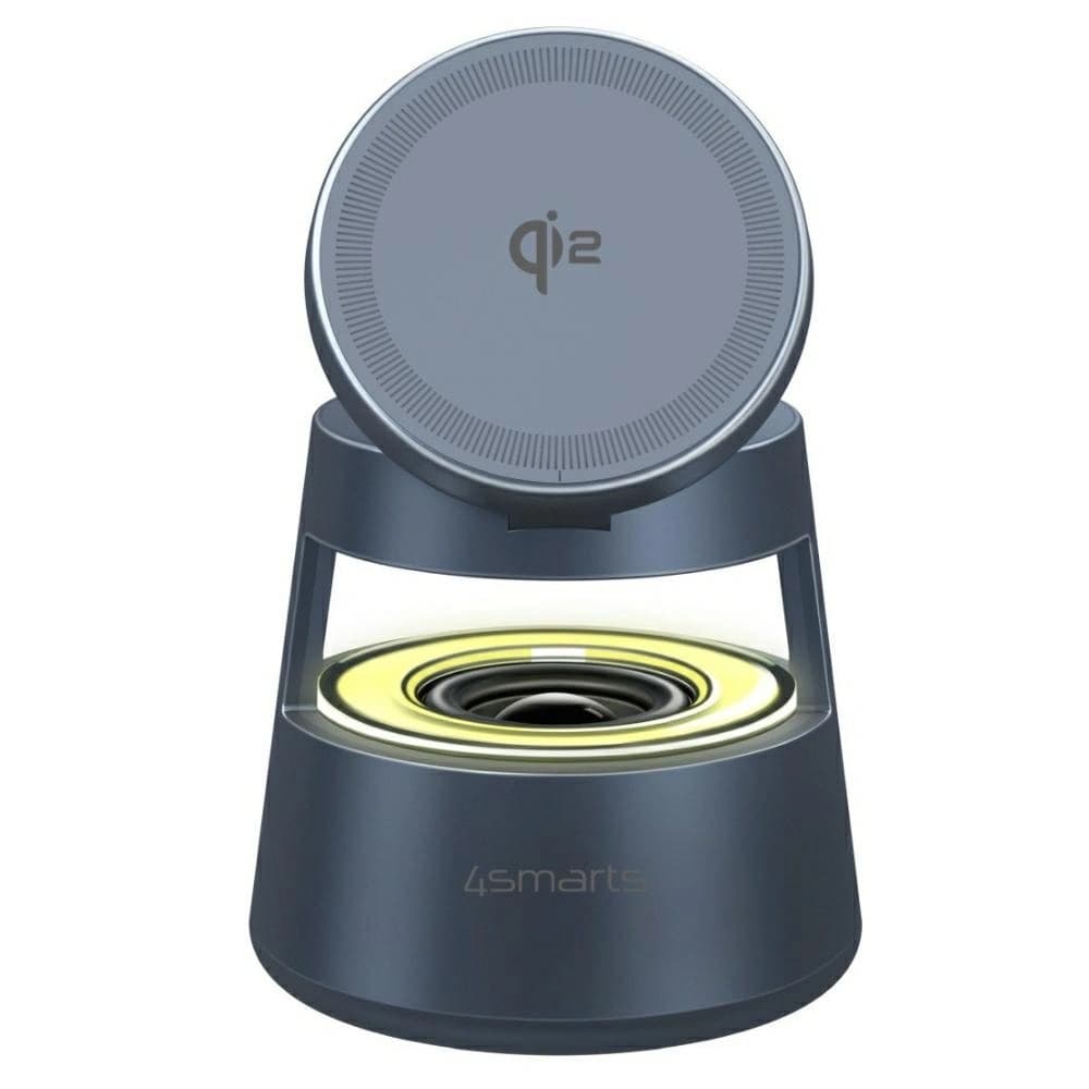 4smarts Aura Sound Charging station Qi2 grey - 1