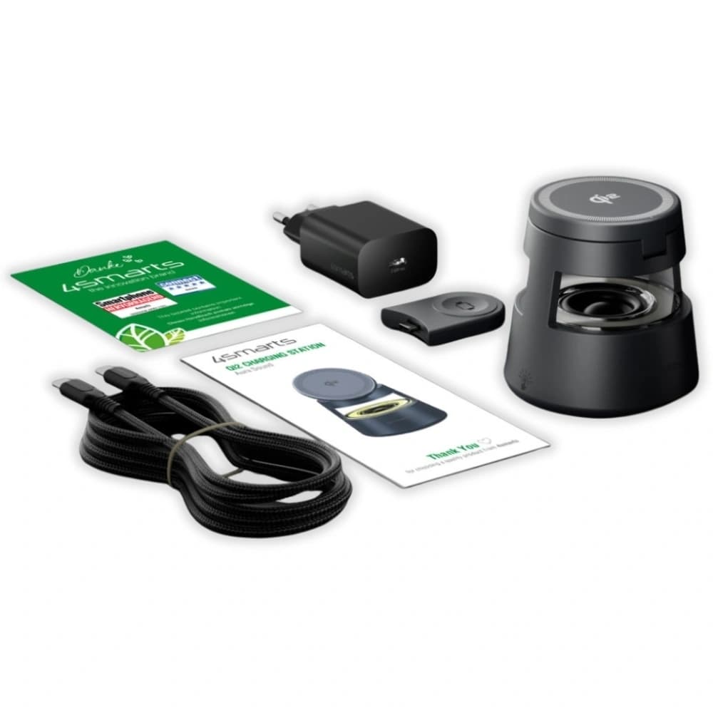 4smarts Aura Sound Charging station Qi2 grey - 7