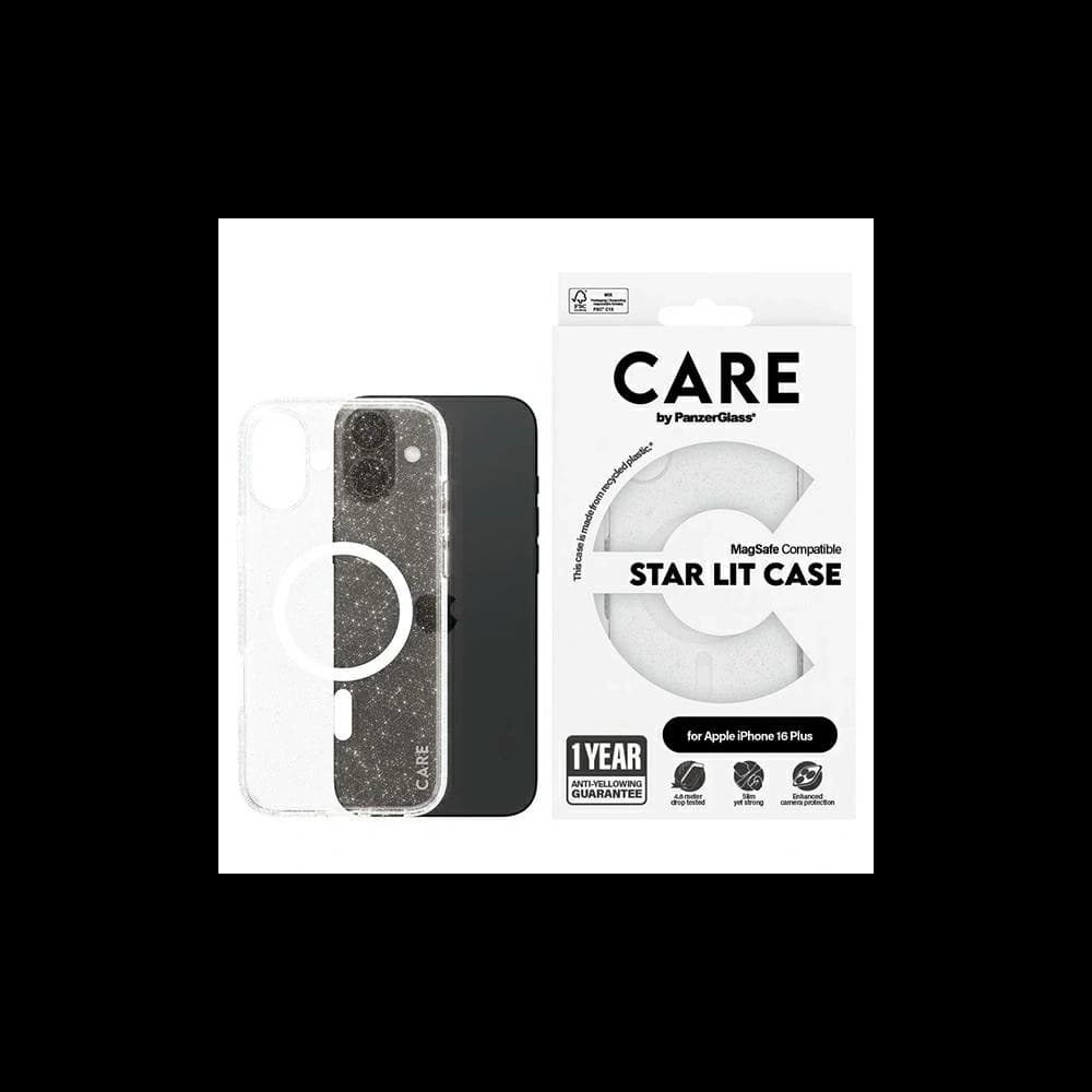 CARE by PanzerGlass Flagship Star Lit Case MagSafe Apple iPhone 16 Plus white - 1