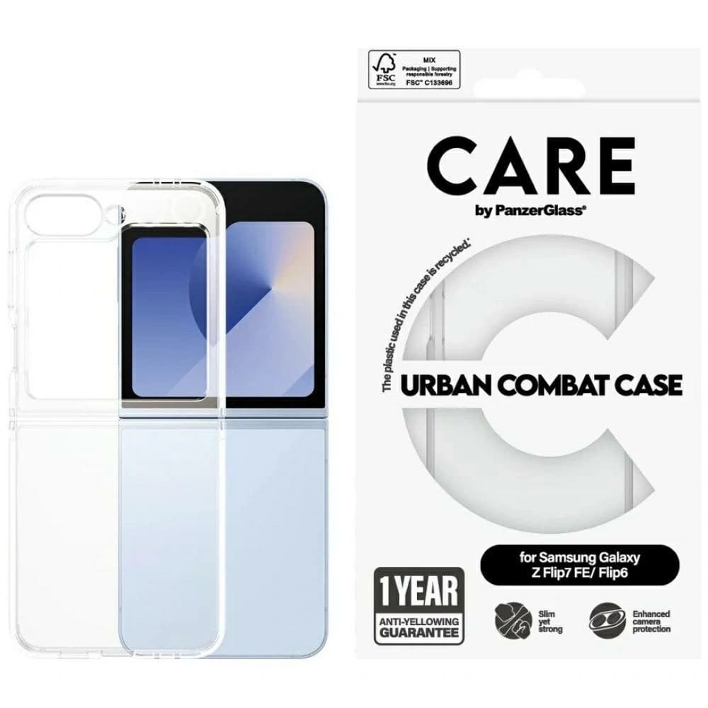 CARE by PanzerGlass Flagship Urban Combat Samsung Galaxy Z Flip7 FE / Flip6 clear - 1