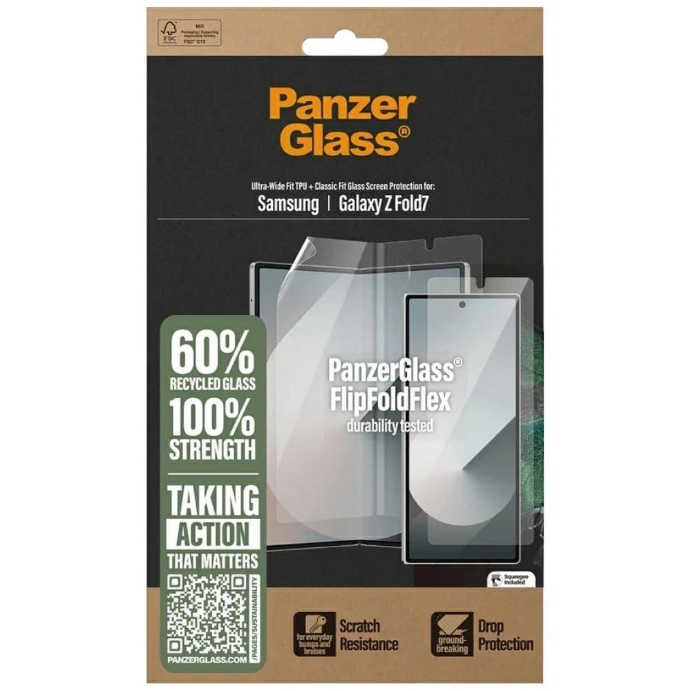 PanzerGlass FlipFoldFlex-Glas Classic Fit + Folie Ultra-Wide Fit TPU für Samsung Galaxy Fold7 - 4