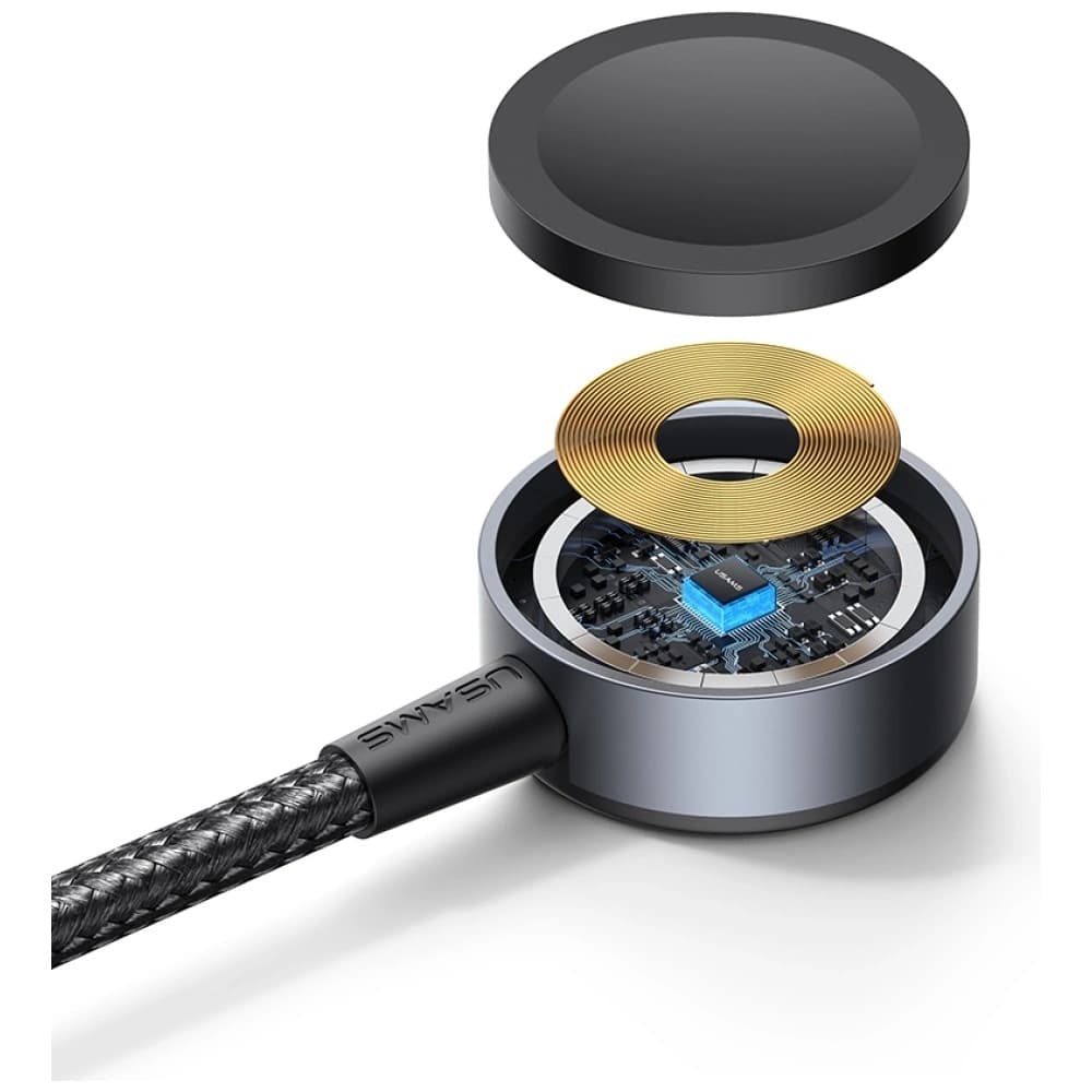 USAMS Huan Serie SJ754 3-in-1 72W USB-C / USB-C Kabel 60W, USB-C 12W + Uhrenladegerät 2.5W tarnfrei - 7