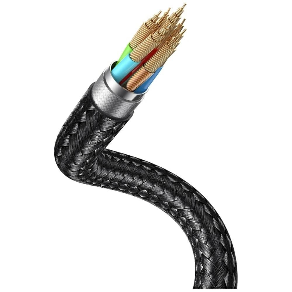 USAMS Huan Serie SJ754 3-in-1 72W USB-C / USB-C Kabel 60W, USB-C 12W + Uhrenladegerät 2.5W tarnfrei - 9