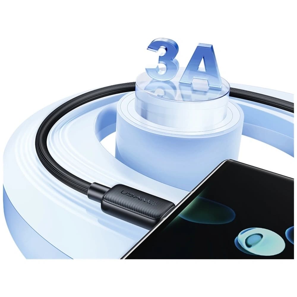 USAMS KY Series US-SJ693 3A USB-A / USB-C cable 2m white - 13