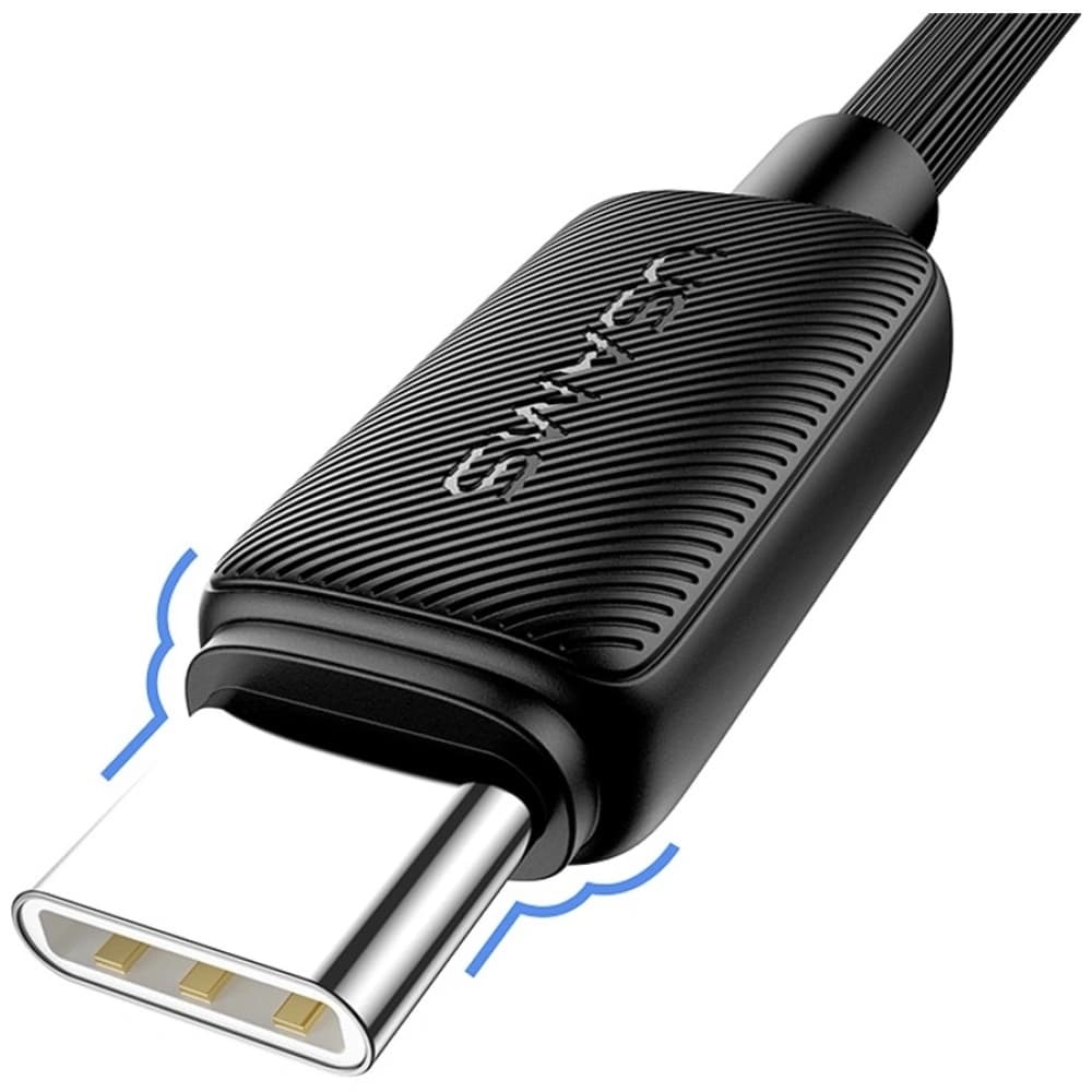 USAMS KY Series US-SJ698 3A USB-A / USB-C cable 3m black - 5