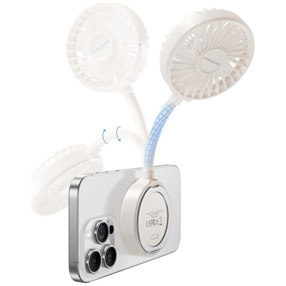 USAMS LiFE Mini Taschenventilator LU02 weiß - 9