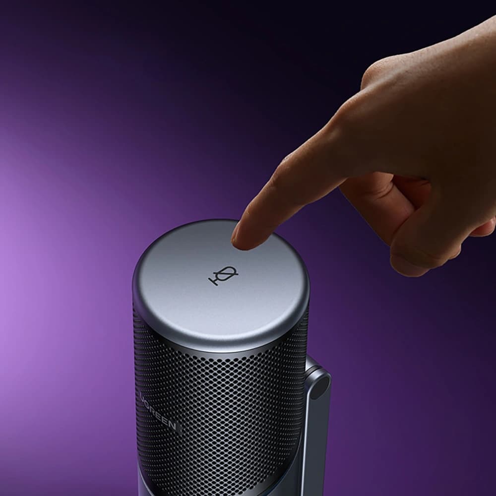 UGREEN CM769 USB-A RGB LED Tischmikrofon Silber - 8